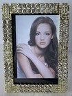 Jeweled Aleksandra Picture Frame Gold  Hand Made With Swarovski Crystals Enamel