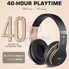 Wireless Headphones Bluetooth Noise Cancelling Stereo Earphones Over Ear Headset