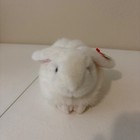 Ty Classic Nibbles Bunny Rabbit Plush Stuffed Animal White Fluffy Nwt 1993