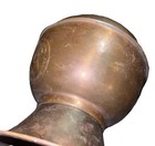 1930s Vintage All Famous Havana Cigars 5 Cents Brass Metal Spitoon Railroad Bar