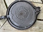Antique Fanner Mfg Crescent No 8 Cast Iron Waffle Iron Griswold 975 H Base