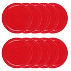 10 Pcs Air Hockey Pucks  2 5 Inch Air Hockey Puck Set For Air Hockey Table  