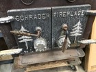 Vintage Schrader Wood Burning Stove  32 x32 x24   6  Flue