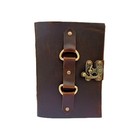 Vintage Leather Bound Journal Antique Handmade Paper Notebook Diary Sketchbook