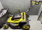 Ryobi 18v Lawn Mower 16in Used Cordless Push Lawn Mower With Bag  tool Only 