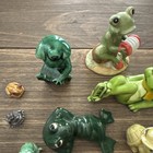 Frog Figurines Lot Of 12 Variety Style Mixed Materials Sizes Unbranded