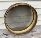 Antique Primitive Wooden Bent Wood Grain Screen Sifter Sieve 16 