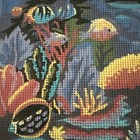 Printed Needlepoint Tapestry  Canvas Only Gobelin L 48-60 Cm