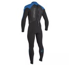 O neill Men s Epic 4 3mm Back Zip Full Blk ocean bright Blue Wetsuit 2xl Short
