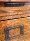 Antique Yawman And Erbe Tiger Oak Vertical File Cabinet Arts And Crafts C1910