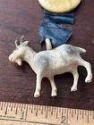 Oddfellows  Ioof  pinback Button With Ribbon And Goat  1 25 In Dia 