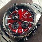 Bulova Marine Star Series B 98b350 Red Dial Chronograph Quartz Men s Watch 43mm
