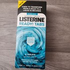 Listerine Ready Tabs 48  Clean Mint Chewable Sugarfree Swish Fresh Breat   