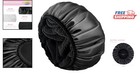 Deluxe Black Shower Cap With Triple Waterproof Layers - Perfect For Long Styles