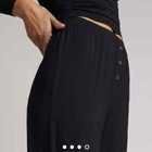 Negative Underwear Women   s Whipped Track Pant Size Large In Black - Msrp  190