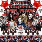 Taeku Horror Birthday Party Decorations Costume Kit  50 Pcs Black