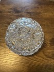 American Brilliant Cut Glass Crystal Covered Vanity Dresser Box   Lid Antique 