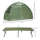 Portable 1 Person Raised Camping Tent Cot Combination For Fishing And Hunting