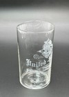 United States Brewing Co  Etched Shell Beer Glass   Pre-pro Tavern Advertising