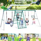 5 In 1 Kids Seesaw Swing Set Children Play Climber Backyard Playground Playset