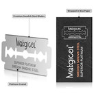 Double Edge Safety Razor Blades - 100 Count Premium Platinum Swedish Steel Blade