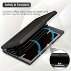 Credit Card Id Holder Slim Money Travel Wallet Men Stainless Steel Rfid Blocking
