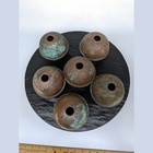 Antique Vintage Brass Lightning Rod Ball Weathervane Barn Roof 4 Inch Lot Of 6