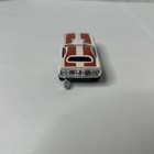 Aurora Afx Plymouth Cuda Funny Car - White Red Ho Slot Car  1758 Untested