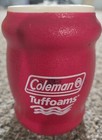 Vintage Coleman Tuffoams Foam Insulated Beer Can Coozie Koozie Holder Red