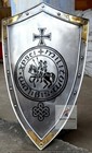28  Medieval Shield Steel Warrior Knight Battle Armor Templar Shield Hts04
