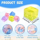 24pcs Stress Balls Fidget Toys Adults Ice Cube Squeeze Toys - Square Squeeze    