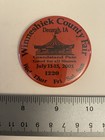 Winneshiek County Fair 2001 Decorah Ia Pin Back Button P47