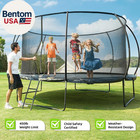 10ft 12ft 14ft 15ft 16ft Recreational Trampolines With Enclosure Net And Ladder 