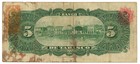 1903 Banco De Tabasco Mexico 5 Pesos Note S-424a  64999 