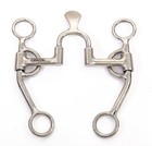 Cavalon Western Shank Correction Spade Curb Horse Bit With Copper Inlays