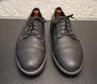 Rare Vintage Florsheim Black Leather Nubuck Oxford Casual Derby Shoes Sz 10 D