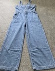 Levi   s Women Medium Denim Jeans Overalls Jumpsuit Blue Straight Legs Corset