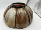 Antique Slag Glass Lamp Shade 16    X 9   