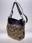 Coach Signature Shoulder Bag -- Brw All-over Print F14709