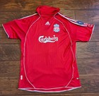 Men s Fc Liverpool 2006 2007 Gerrard  8 Uefa Soccer Football Shirt Jersey