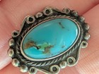 Vintage Native Sterling Turquoise Earrings Signed Maisels Trading Post Screw Bk 