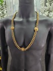 Versace Medusa Goldtone Metal Pendant Chain Necklace 21 In Do1225cxde