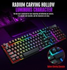Computer Desktop Gaming Keyboard And Mouse Mechanical Feel Led Light Backlit Us