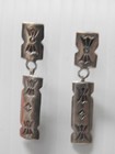 Antique Navajo Indian Harvey Design Sterling Silver Earrings