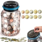 Digital Coin Counting Piggy Bank 1 8   l Vcertcpl Lcd Us Coins Jar     Auto   counter