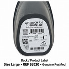 New Sealed  Resmed Airtouch F20 Cushion Large 63030 Memory Foam Replacement