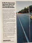 1977 Honda Civic Cvcc Sedan Print Ad Yellow
