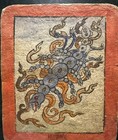 Tibet 18th Century Old Antique Buddhist Tsaklis Thangka Padmasambhava Scorpion