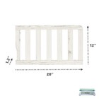 Dream On Me Convertible Crib Toddler Guard Rail In Winter White  Converts Cribs