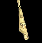 Vintage Star Of David Chai Tallit 14k Yellow Gold Pendant Estate Life Judaica